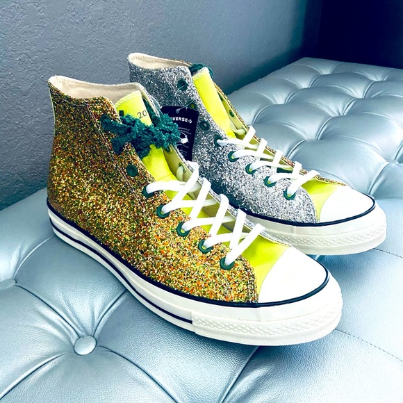 Converse JW Anderson All-Star Glitter Gold Silver